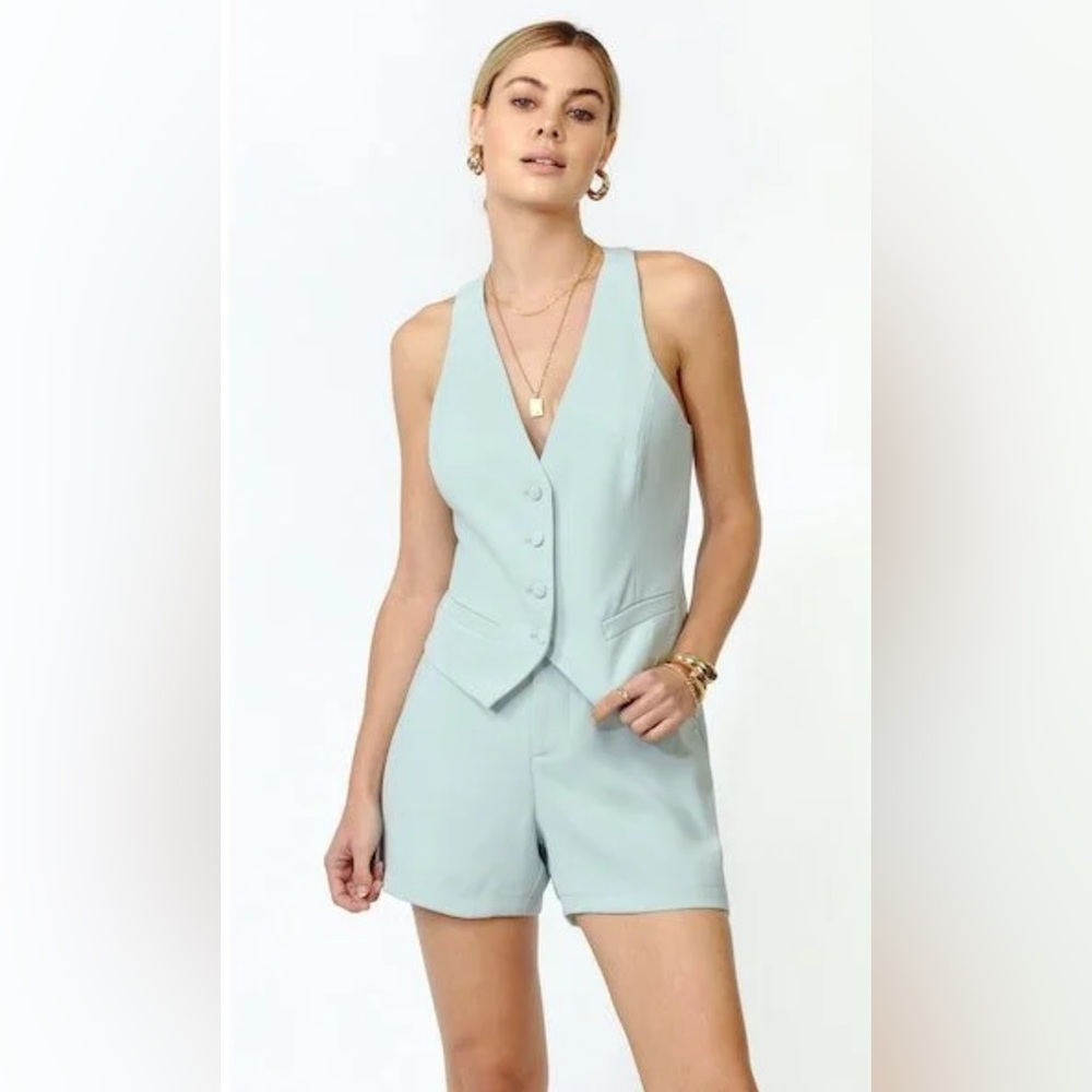 Greylin Women's Soft Soft Mint Pantsuit, size L